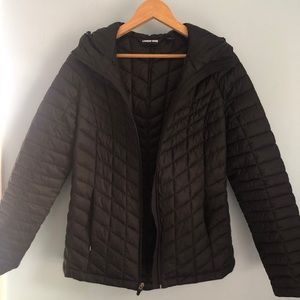 Black Lightweight Warm Winter Coat